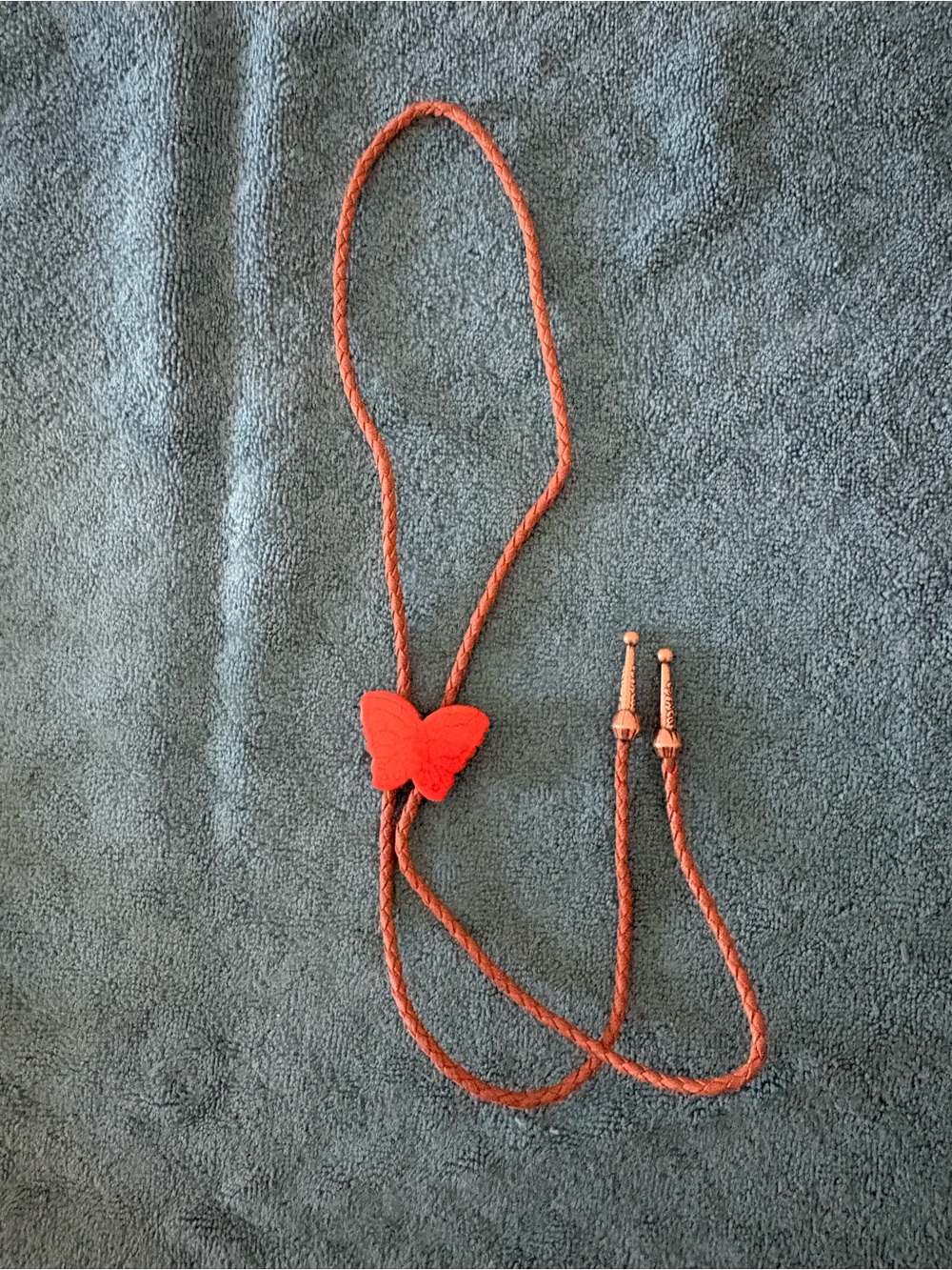 Women's/Unisex Red Butterfly Bolo Tie - Fashion Accessory